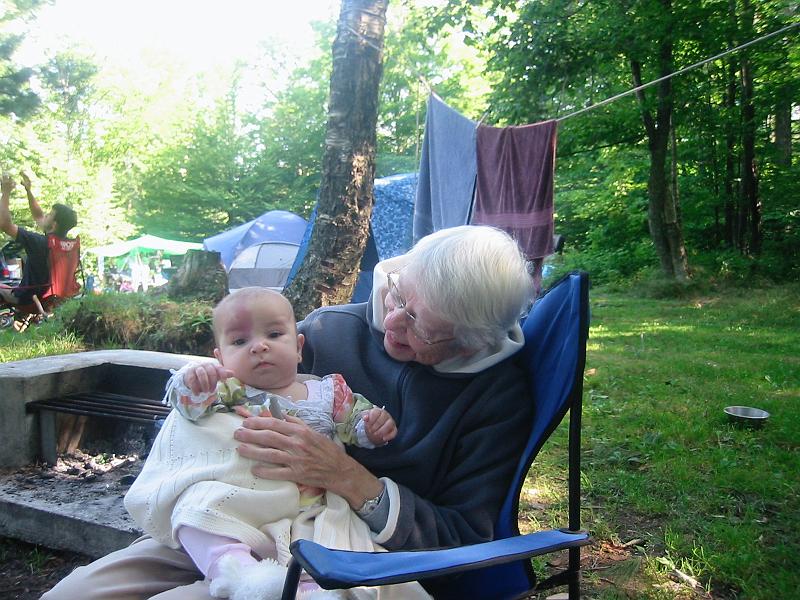 IMG_4066.JPG - For some reason these two pictures are all I have of this summer vacation.  Samantha Jo Rizzo and Oma.