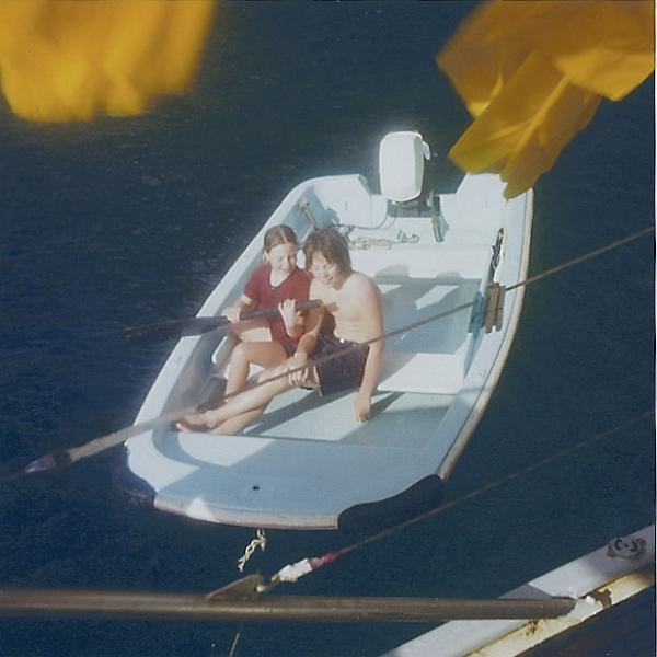 sc00039126.jpg - Claude and Annie had a dingy which Dan and Kathy could play in.