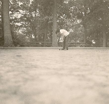 sc0001f172.jpg - Mark playing crocket in the Newton Park.