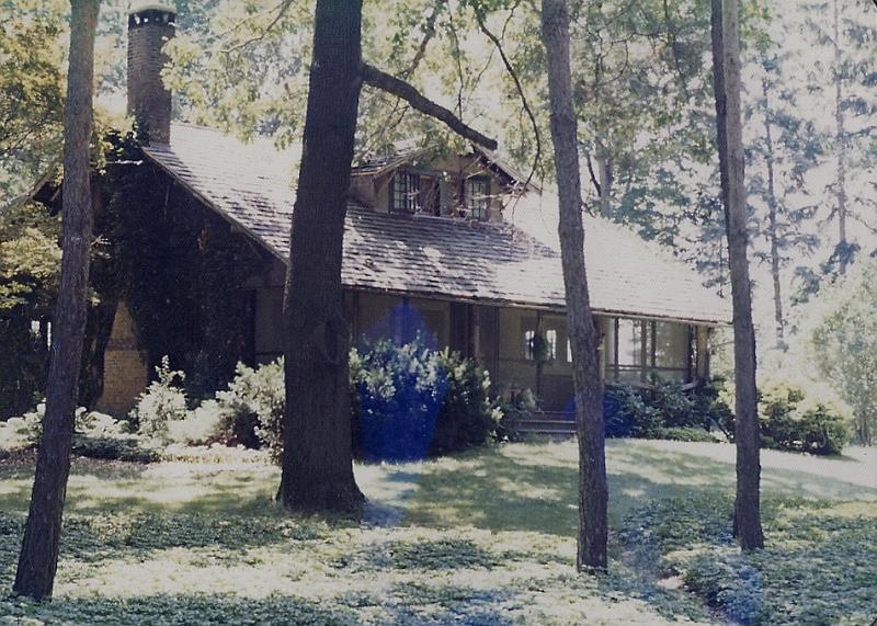 sc0003c108.jpg - Here's our house - THE ACORN - was the name the house was given by previous owners.   What a great house!  Just like an enchanted cottage in the woods!